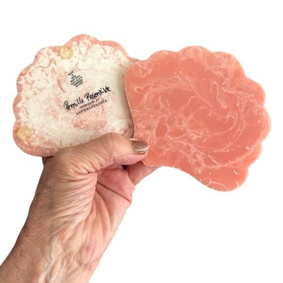 Pernille Rosenkilde for Anthropologie Peach Shell Shaped Coasters - Picture 2 of 10